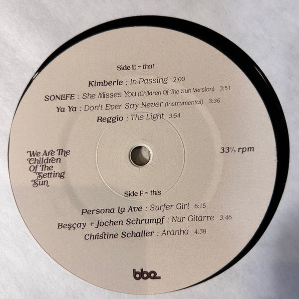 Various ~ We Are The Children Of The Setting Sun (Vinyl) - Djungel & Jazz