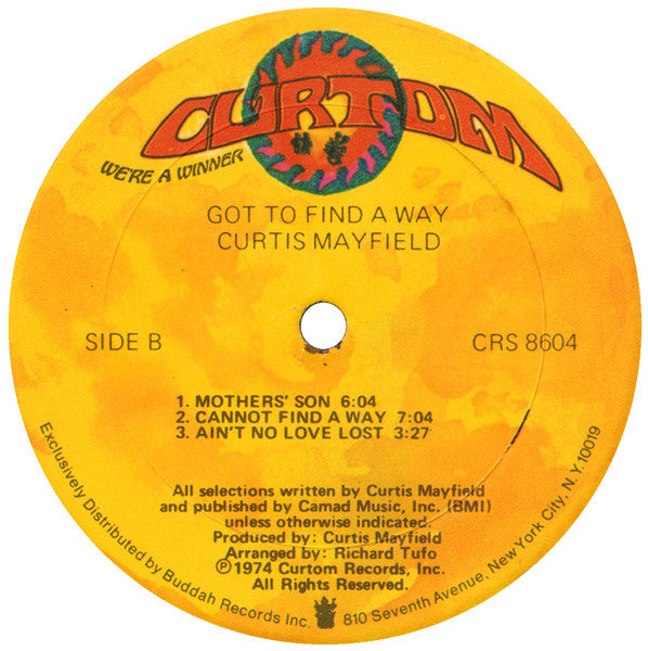 Curtis Mayfield ~ Got To Find A Way (Vinyl) - Djungel & Jazz