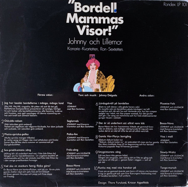 Johnny Bode Och Lillemor Dahlqvist, Kanarie-Kvartetten, Ron-Sextetten ~ Bordell Mammas Visor! (Vinyl) - Djungel & Jazz