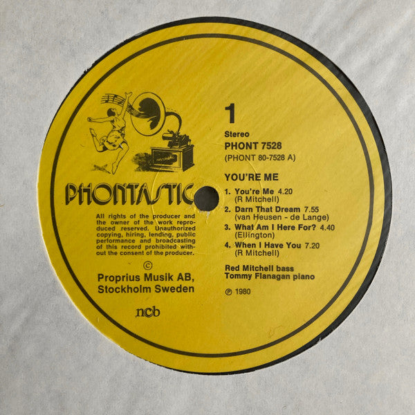 Tommy Flanagan, Red Mitchell ~ You're Me (Vinyl) - Djungel & Jazz
