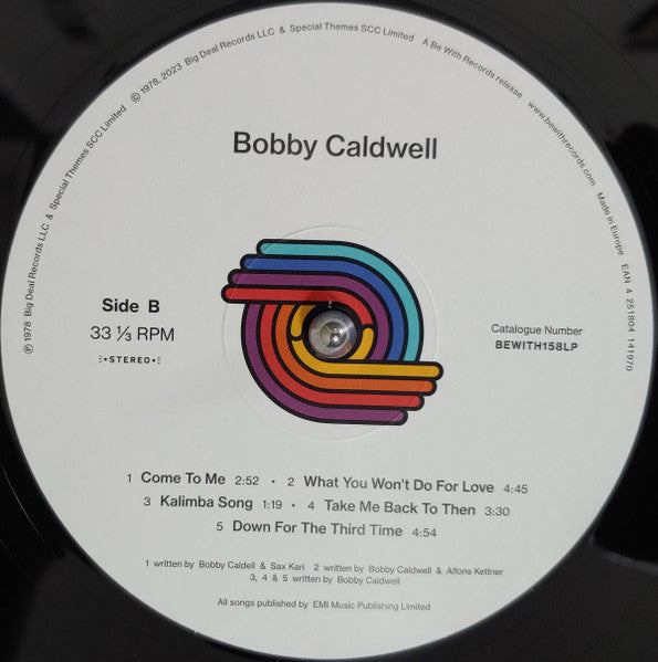 Bobby Caldwell ~ Bobby Caldwell (Vinyl) - Djungel & Jazz