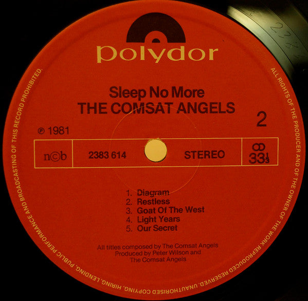 The Comsat Angels : Sleep No More (LP, Album)