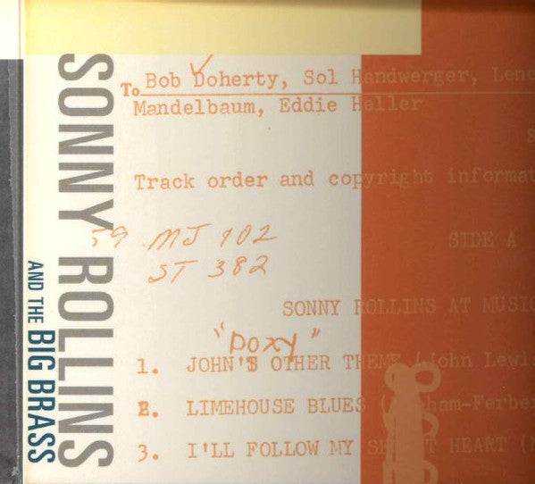 Sonny Rollins ~ Sonny Rollins And The Big Brass (Vinyl) - Djungel & Jazz