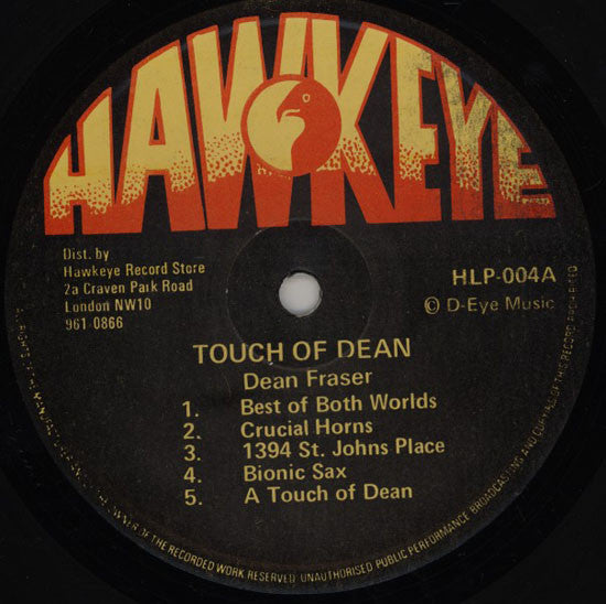 Dean Fraser : Touch Of Dean (LP)