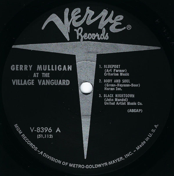 Gerry Mulligan And The Concert Jazz Band ~ At The Village Vanguard (Vinyl) - Djungel & Jazz