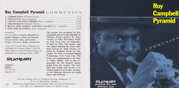 Roy Campbell Pyramid ~ Communion (Vinyl) - Djungel & Jazz