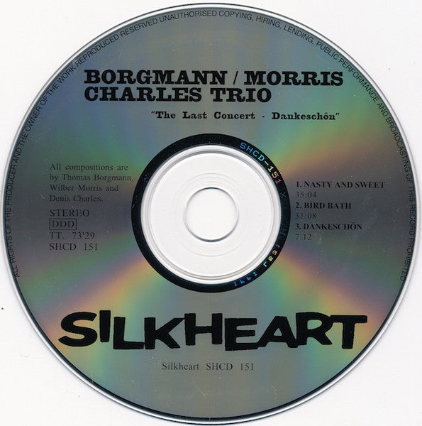 Borgmann / Morris / Charles Trio ~ The Last Concert - Dankeschön (Vinyl) - Djungel & Jazz