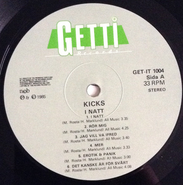 Kicks ~ Erotik & Panik (Vinyl) - Djungel & Jazz