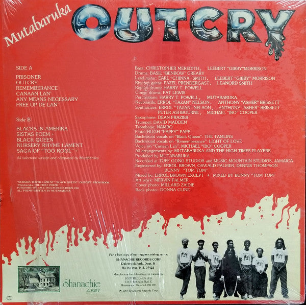 Mutabaruka : Outcry (LP, Album)