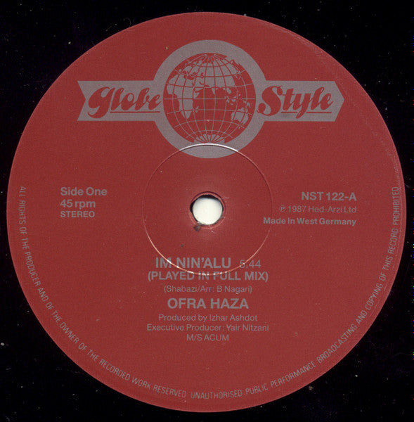 Ofra Haza : Im Nin'Alu (Played In Full Mix) (12")