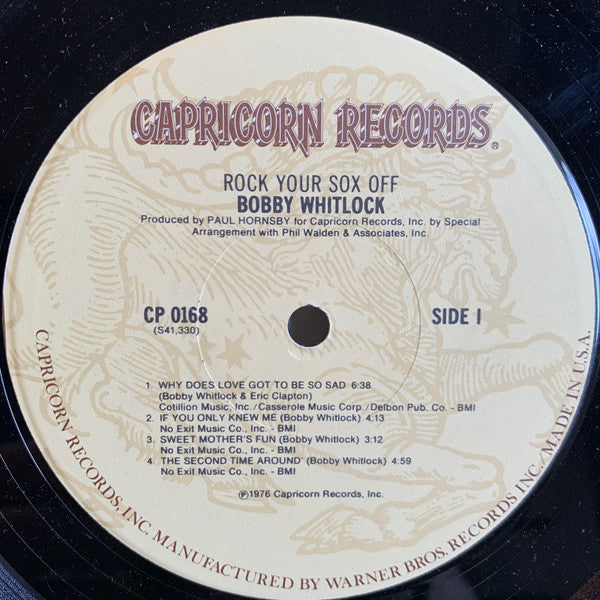 Bobby Whitlock ~ Rock Your Sox Off (Vinyl) - Djungel & Jazz