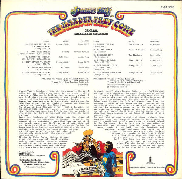 Various ~ The Harder They Come (Original Soundtrack Recording) (Vinyl) - Djungel & Jazz