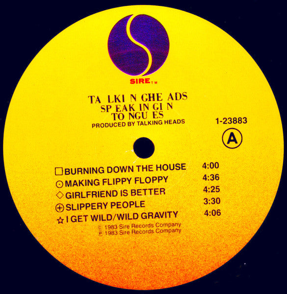 Talking Heads ~ Speaking In Tongues (Vinyl) - Djungel & Jazz