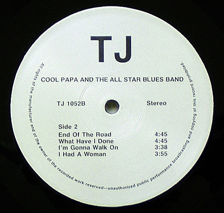Cool Papa And The Allstar Blues Band : Cool Papa And The Allstar Blues Band (LP, Album)