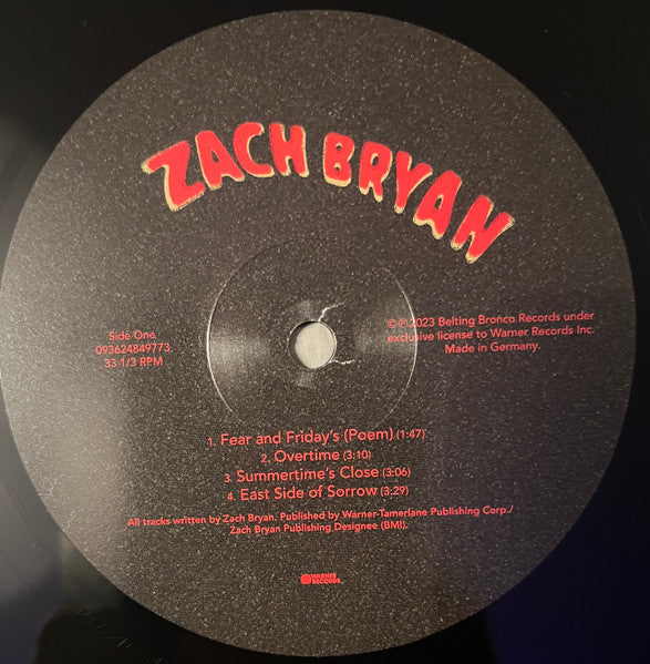Zach Bryan ~ Zach Bryan (Vinyl) - Djungel & Jazz