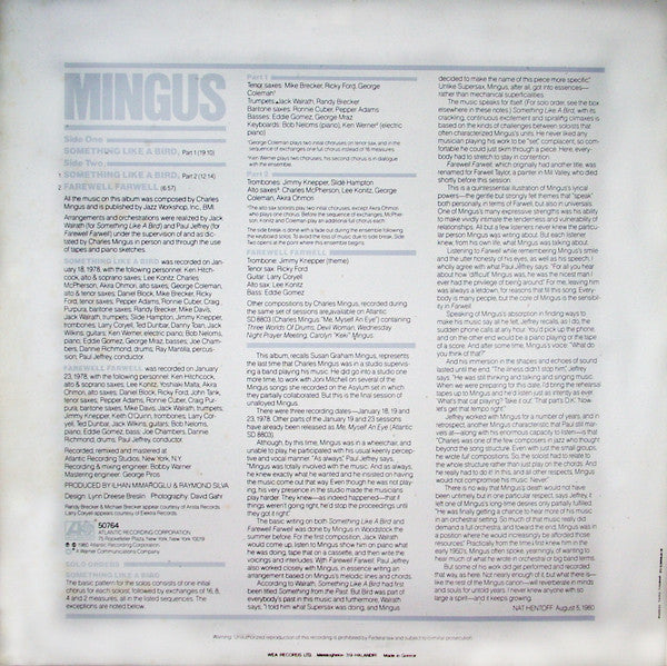 Charles Mingus ~ Something Like A Bird (Vinyl) - Djungel & Jazz