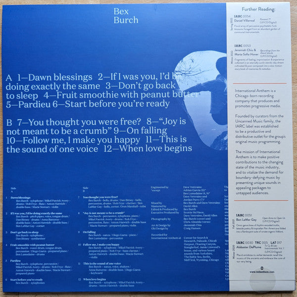 Bex Burch ~ There Is Only Love And Fear (Vinyl) - Djungel & Jazz