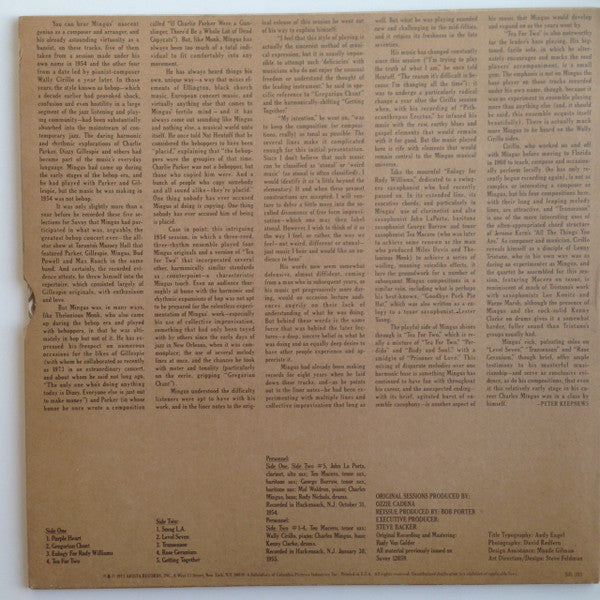 Charles Mingus ~ Jazz Workshop (Vinyl) - Djungel & Jazz