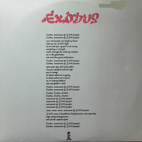 Bob Marley & The Wailers : Exodus (LP, Album, Emb)