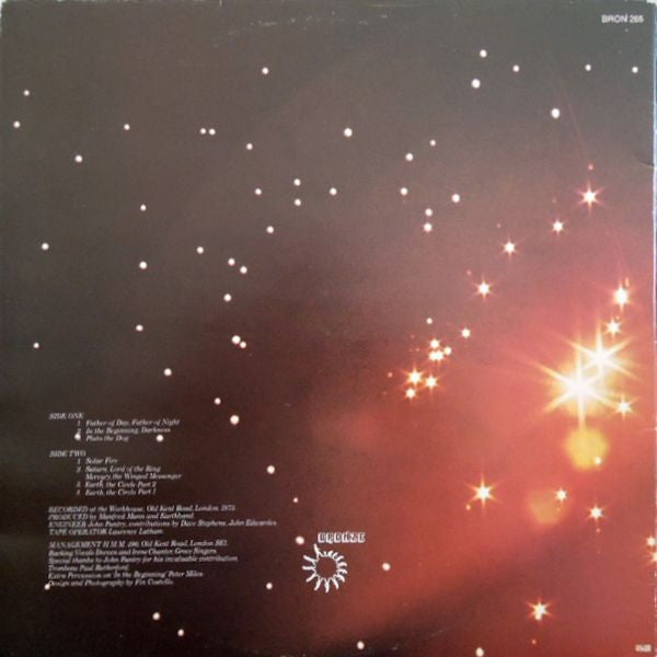 Manfred Mann's Earth Band ~ Solar Fire (Vinyl) - Djungel & Jazz
