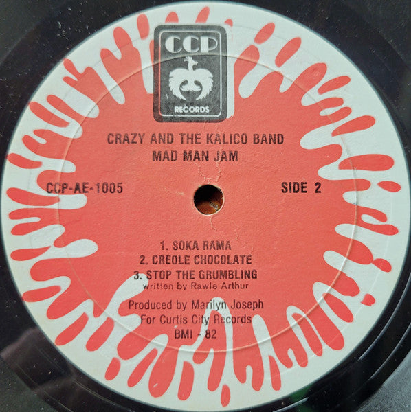 Crazy (4) And Kalico Band : Mad Man Jam (LP, Album)