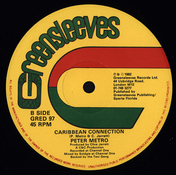 Peter Metro & Squiddly Ranking* / Peter Metro : Warn Them Teach Them / Caribbean Connection (12")