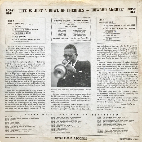Howard McGhee ~ Life Is Just A Bowl Of Cherries (Vinyl) - Djungel & Jazz