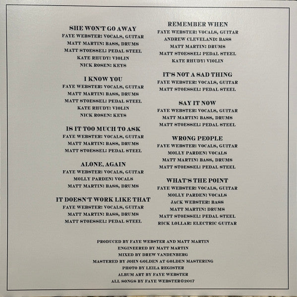 Faye Webster ~ Faye Webster (Vinyl) - Djungel & Jazz