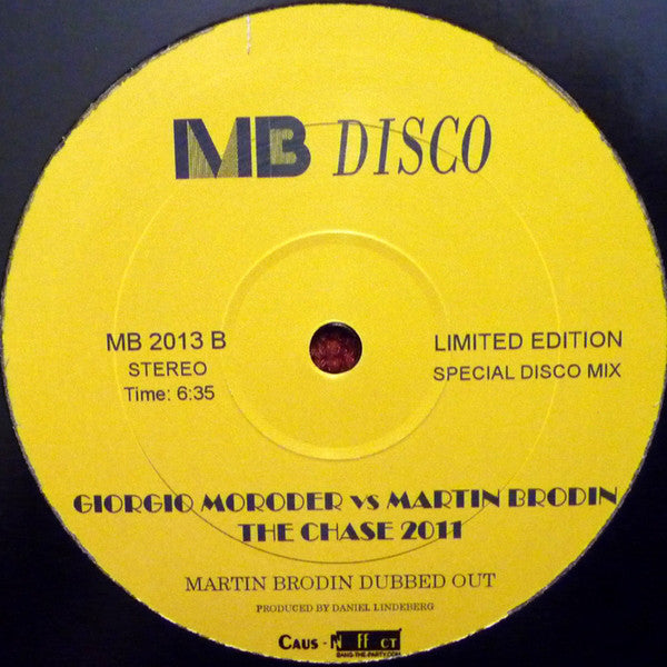Giorgio Moroder vs Martin Brodin : The Chase 2011 (12", Ltd)