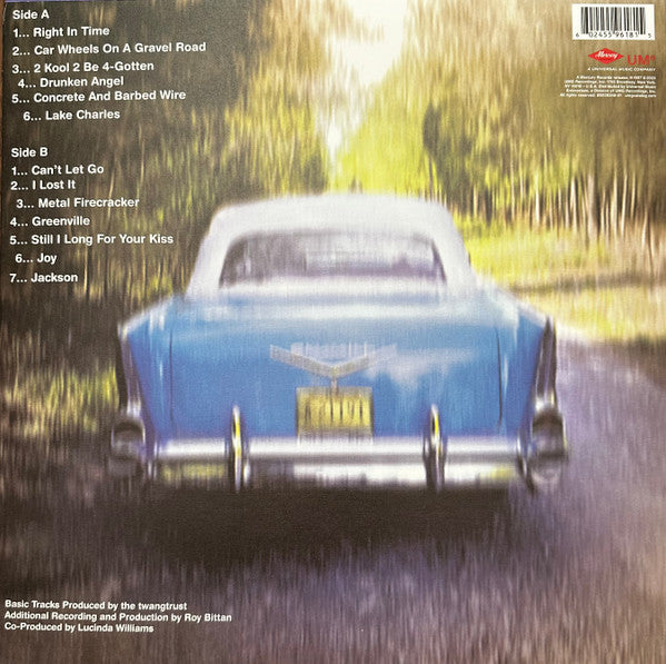 Lucinda Williams ~ Car Wheels On A Gravel Road (Vinyl) - Djungel & Jazz