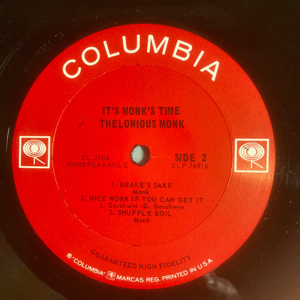 Thelonious Monk ~ It's Monk's Time (Vinyl) - Djungel & Jazz