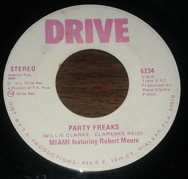 Miami Featuring Robert Moore ~ Party Freaks (Vinyl) - Djungel & Jazz