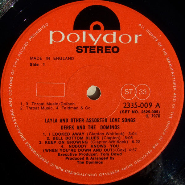 Derek & The Dominos ~ Layla And Other Assorted Love Songs (Vinyl) - Djungel & Jazz