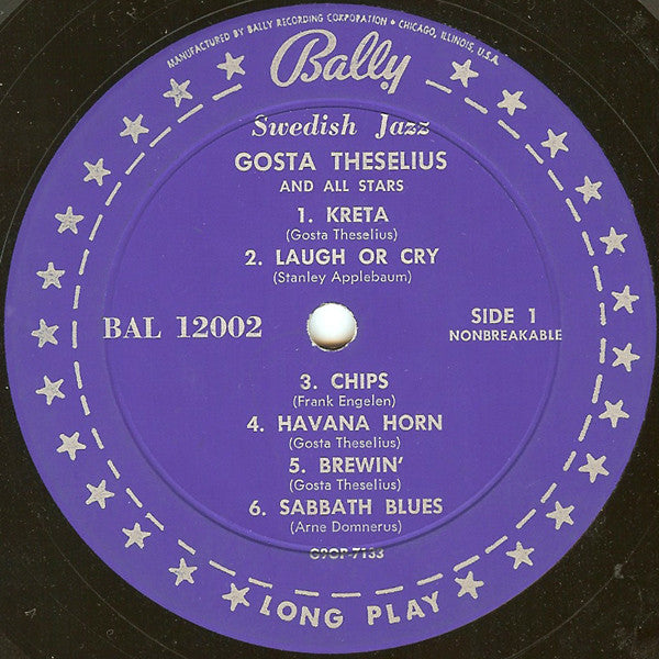 Gösta Theselius And All Stars ~ Swedish Jazz (Vinyl) - Djungel & Jazz