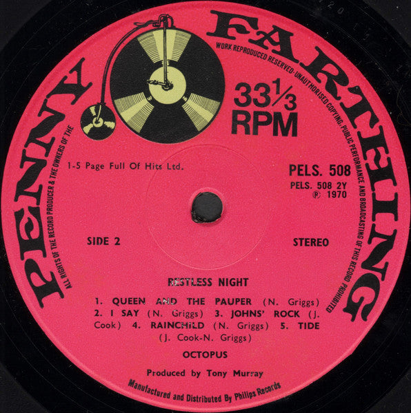 Octopus ~ Restless Night (Vinyl) - Djungel & Jazz