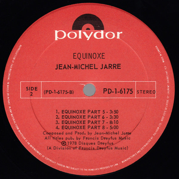 Jean Michel Jarre ~ Equinoxe (Vinyl) - Djungel & Jazz