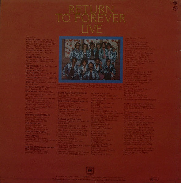 Return To Forever ~ Live (Vinyl) - Djungel & Jazz