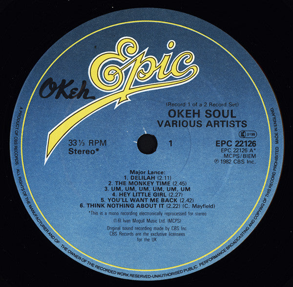 Various ~ Okeh Soul (Vinyl) - Djungel & Jazz