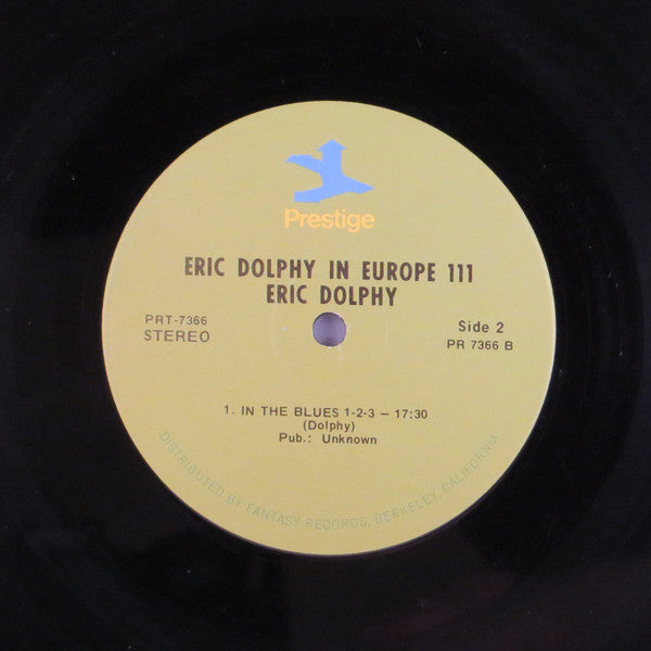 Eric Dolphy ~ In Europe / Volume 3. (Vinyl) - Djungel & Jazz
