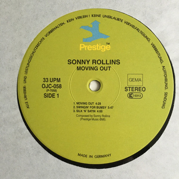 Sonny Rollins ~ Moving Out (Vinyl) - Djungel & Jazz