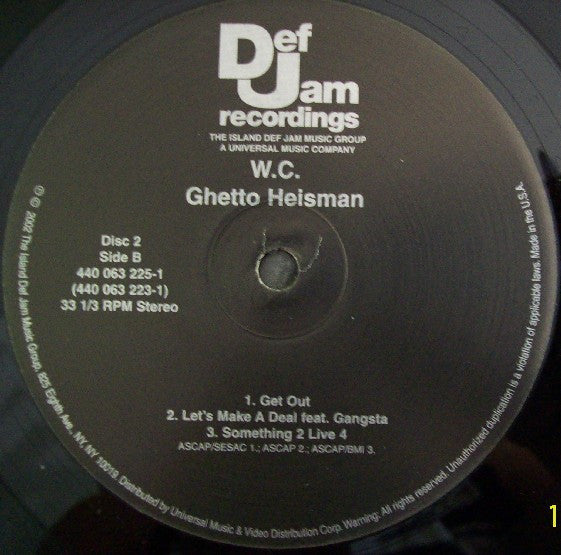 WC ~ Ghetto Heisman (Vinyl) - Djungel & Jazz