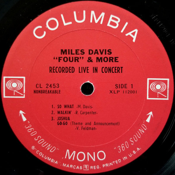 Miles Davis ~ 'Four' & More (Recorded Live In Concert) (Vinyl) - Djungel & Jazz