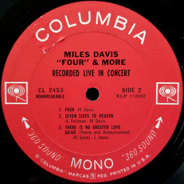 Miles Davis ~ 'Four' & More (Recorded Live In Concert) (Vinyl) - Djungel & Jazz