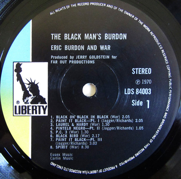 Eric Burdon & War ~ The Black-Man's Burdon (Vinyl) - Djungel & Jazz