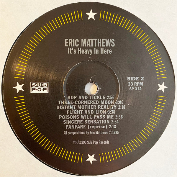 Eric Matthews : It's Heavy In Here (LP, Album)