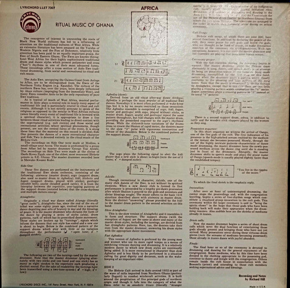 Unknown Artist ~ Drums Of West Africa - Ritual Music Of Ghana (Vinyl) - Djungel & Jazz