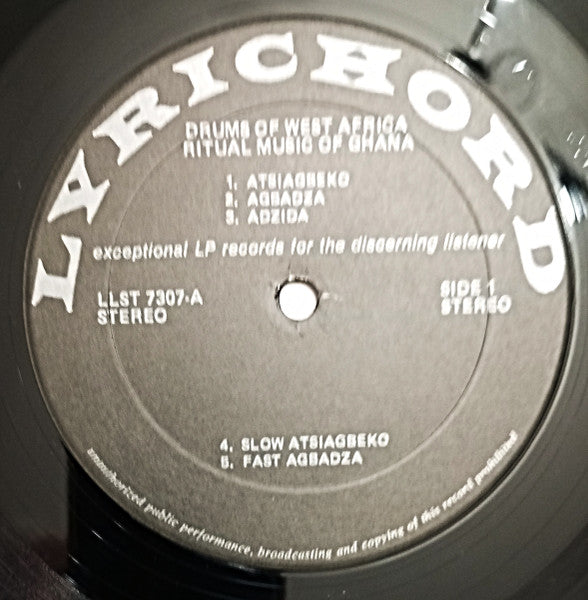 Unknown Artist ~ Drums Of West Africa - Ritual Music Of Ghana (Vinyl) - Djungel & Jazz