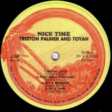 Tristan Palmer & Toyan : Nice Time (LP, Album)