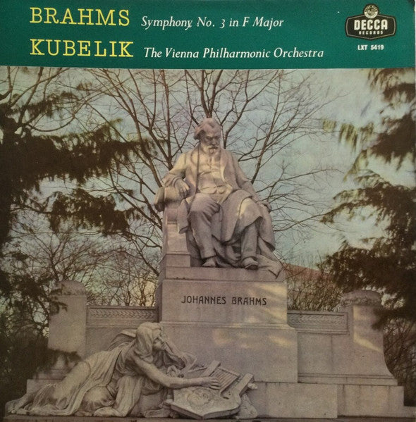 Brahms, Kubelik, The Vienna Philharmonic Orchestra ~ Symphony No. 3 In F Major (Vinyl) - Djungel & Jazz