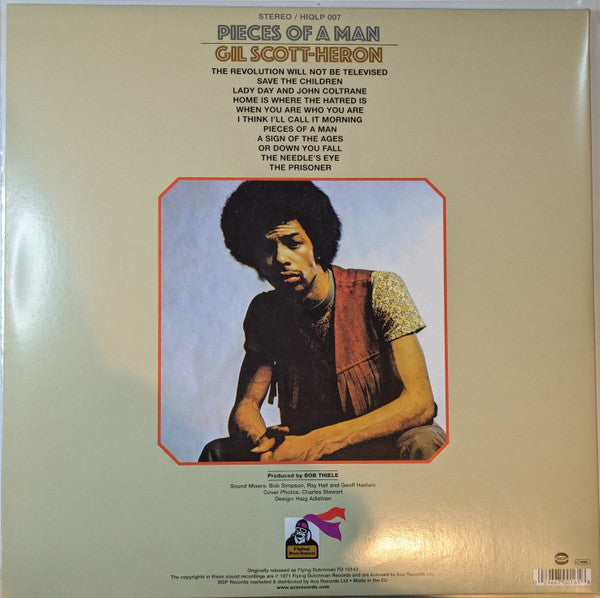 Gil Scott-Heron ~ Pieces Of A Man (Vinyl) - Djungel & Jazz